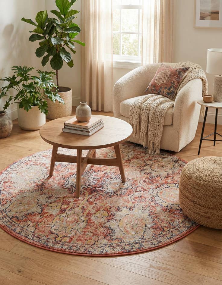 Detail image of 4' x 4' Lola Round Rug