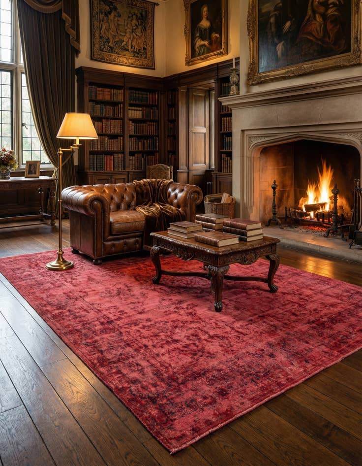 Detail image of 9' 10 x 12' 5 Vintage Royal Wool Rug