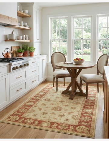 3' 4 x 5' Hand Knotted Peshawar Ziegler Rug