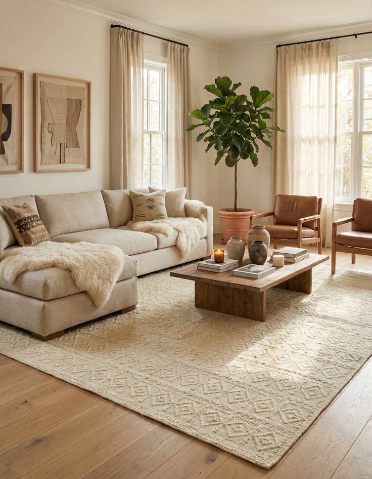 Detail image of  9' 1 x 12' 5  Hand Knotted Darya Wool Rug