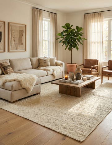 9' 1 x 12' 5 Hand Knotted Darya Wool Rug