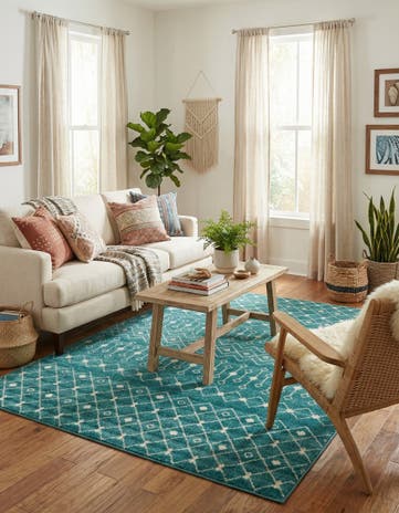 7' 10 x 10' Moroccan Trellis Rug