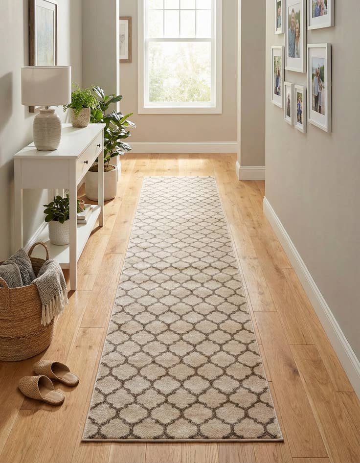 Detail image of 2' 7 x 16' 5 Trellis Runner Rug