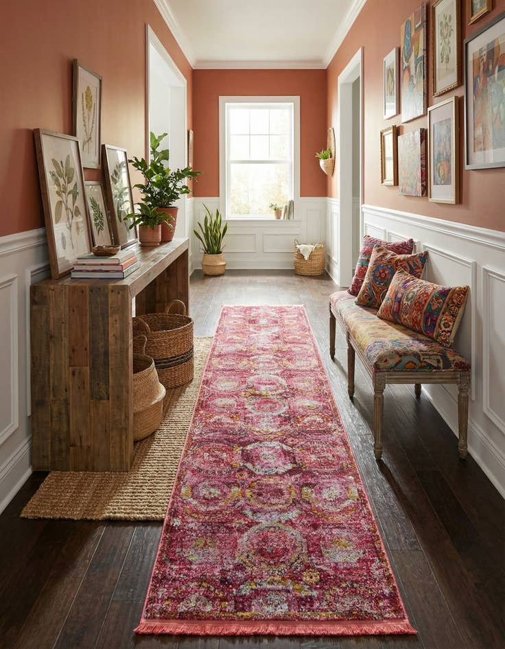 Detail image of  2' 7 x 16' 5 Santiago Runner Rug