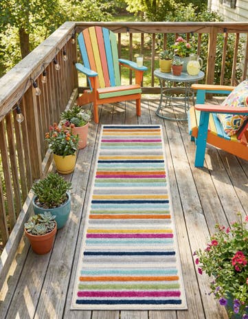2' x 8' Easy-Clean Aruba Indoor / Outdoor Runner Rug