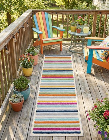 2' x 8' Easy-Clean Aruba Indoor / Outdoor Runner Rug