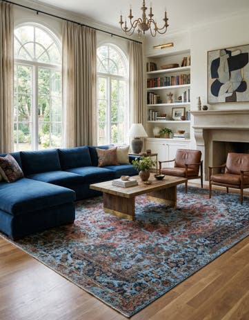 9' 6 x 12' 7 Vintage Royal Wool Rug