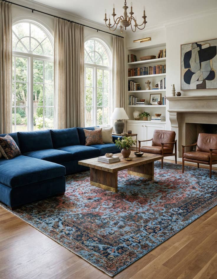 Detail image of 9' 6 x 12' 7 Vintage Royal Wool Rug