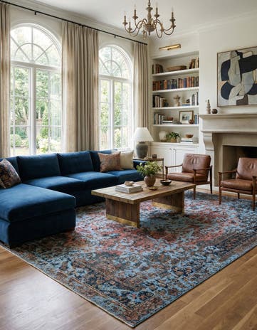 9' 6 x 12' 7 Vintage Royal Wool Rug