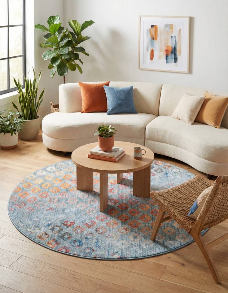 Detail image of  6' x 6' Andromeda Round Rug