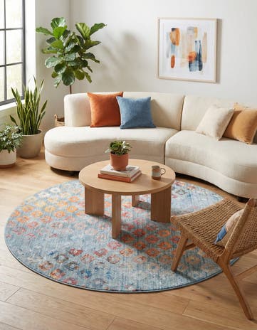 6' x 6' Andromeda Round Rug