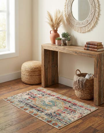 Blue Washable Mesa Rug