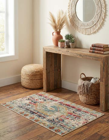 Blue Washable Mesa Rug