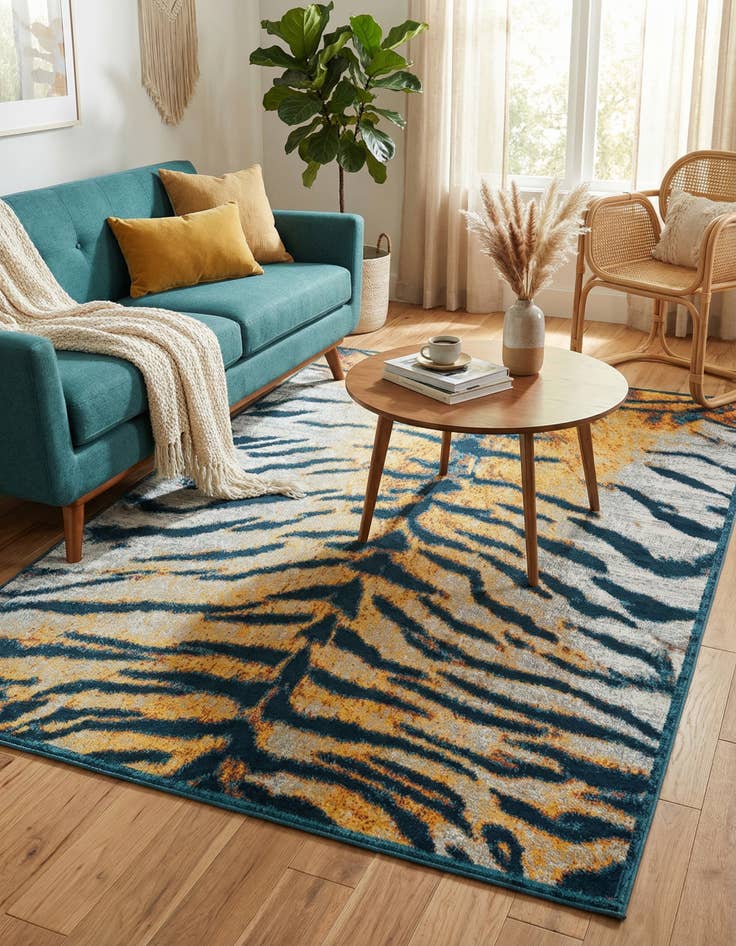Detail image of 6' x 9' Kamala Washable Rug