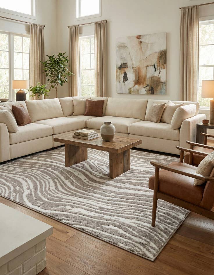 Detail image of  9' x 12' Sepia Rug