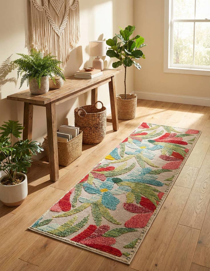Detail image of 2' x 6' Easy-Clean Casablanca Indoor / Outdoor Runner Rug