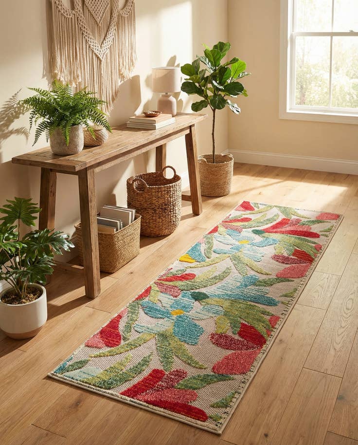 Detail image of 2' x 6' Easy-Clean Casablanca Indoor / Outdoor Runner Rug