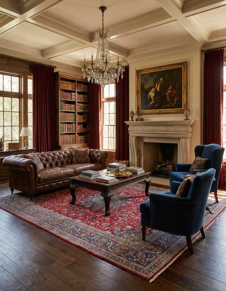 Detail image of 9' 7 x 12' 6  Hand Knotted Kashmar Persian Wool Rug