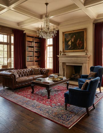 9' 7 x 12' 6 Hand Knotted Kashmar Persian Wool Rug