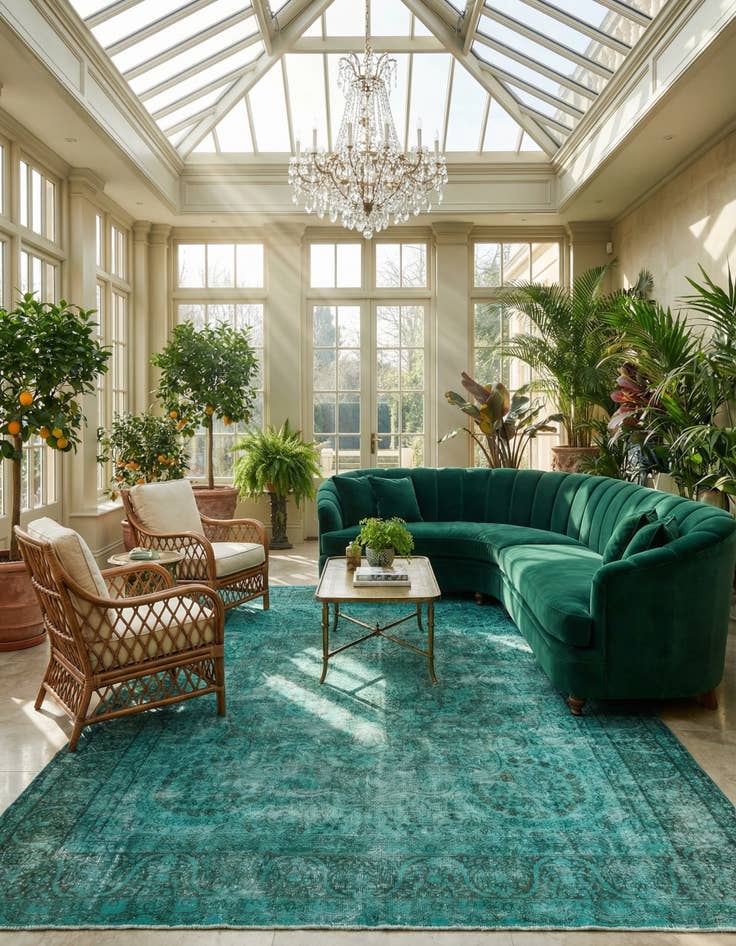 Detail image of 9' 7 x 12' 4 Vintage Royal Wool Rug