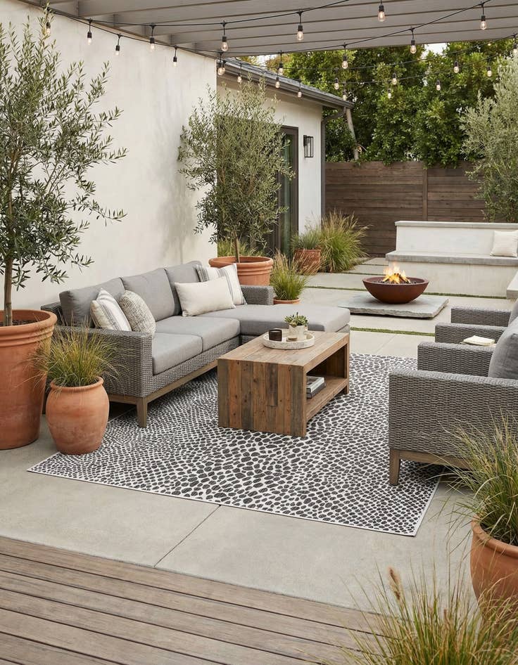 Detail image of 9' x 12'  Washable Jill Zarin Cape Town Indoor / Outdoor Rug