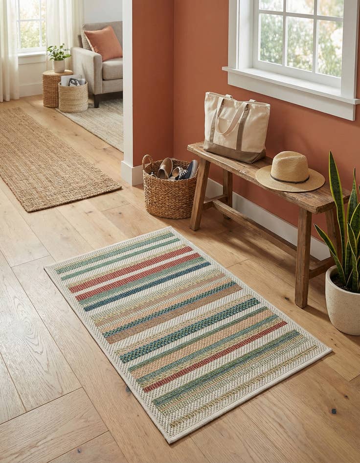 Detail image of 2' x 3'  Washable Baja Indoor / Outdoor Rug