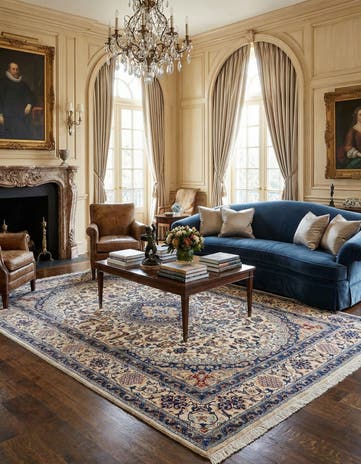 6' 7 x 9' 8 Nain Wool Rug
