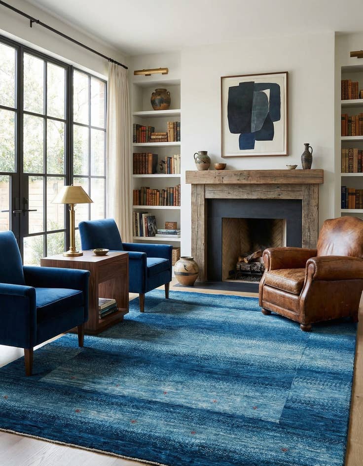 Detail image of 4' 10 x 6' 8  Hand Knotted Kashkuli Rug