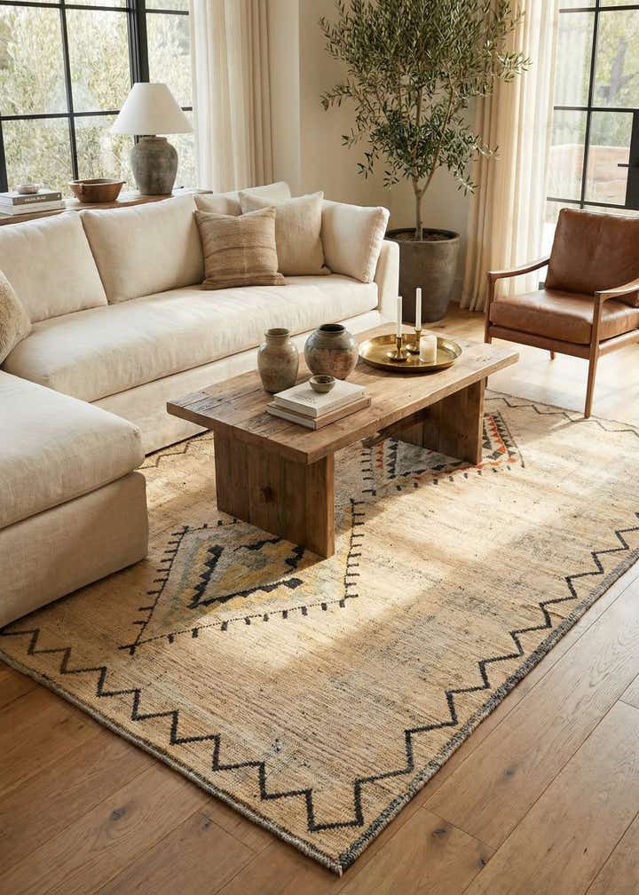 9' x 11' 8 Hand Knotted Moroccan Wool Rug