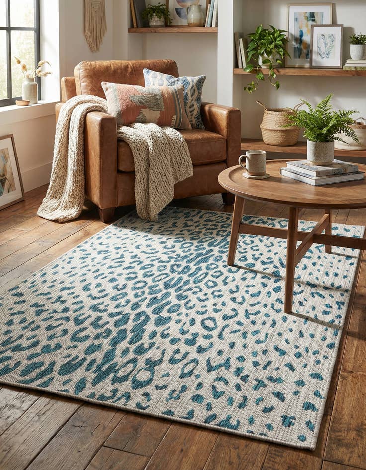 Detail image of  3' x 5' 3  Washable Safari Indoor / Outdoor Rug