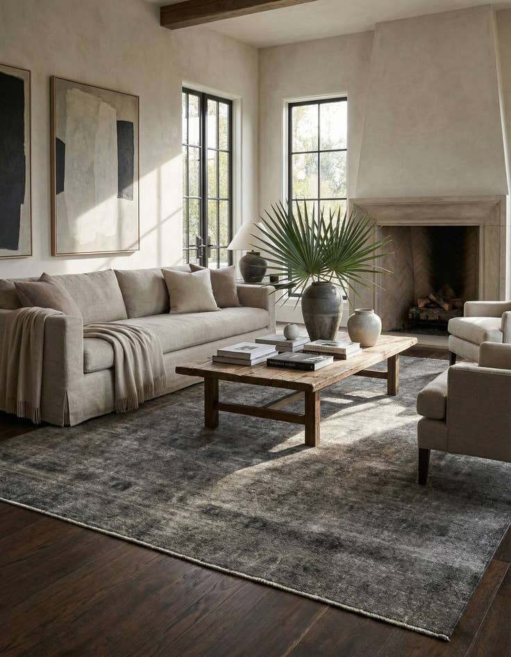 Detail image of  9' 6 x 13' 1  Hand Knotted Ultra Vintage Persian Wool Rug