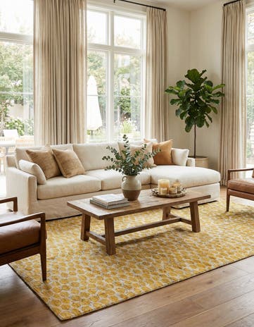 6' x 9' Hand Knotted Moroccan Wool Rug