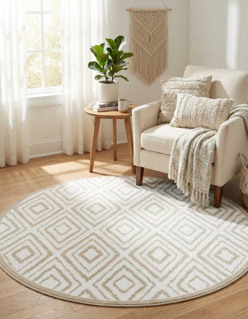 5' 3 x 5' 3 Hermitage Round Rug