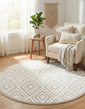 5' 3 x 5' 3 Hermitage Round Rug