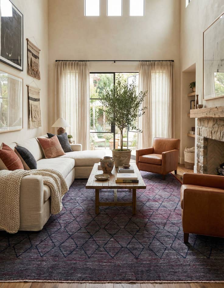 Detail image of 10' 4 x 14' 5  Hand Knotted Moroccan Wool Rug