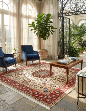 6' 5 x 6' 9 Tabriz Square Rug