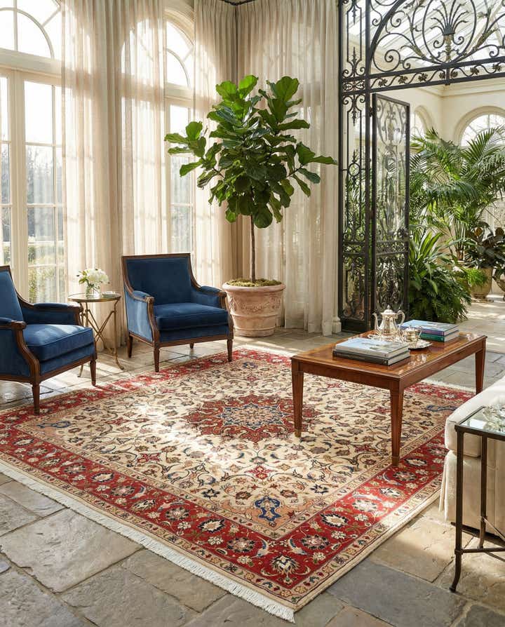 6' 5 x 6' 9 Tabriz Square Rug