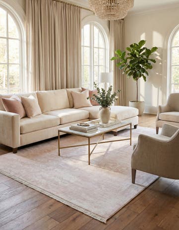6' 5 x 9' 11 Hand Knotted Darya Wool Rug