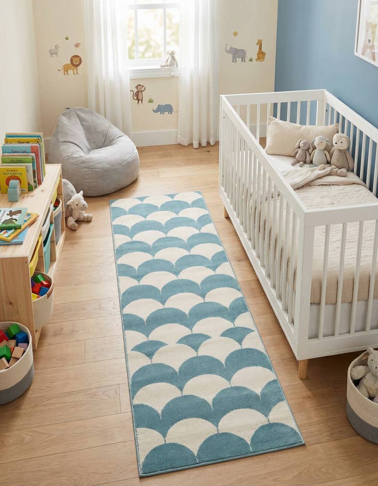 Detail image of 2' x 6' Whimsy Kids Runner Rug