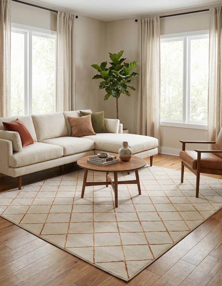 Detail image of 10' x 10' Vogue Geo Square Rug