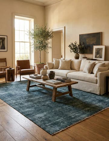 6' 5 x 9' 4 Hand Knotted Ultra Vintage Persian Wool Rug