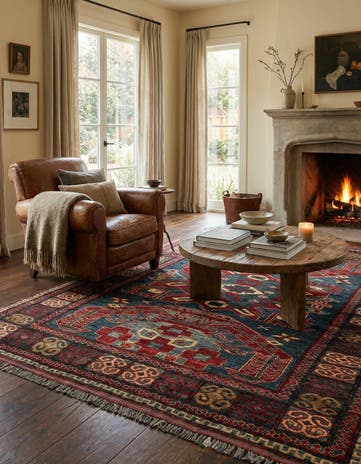 5' x 6' 11 Hand Knotted Kazak Wool Rug
