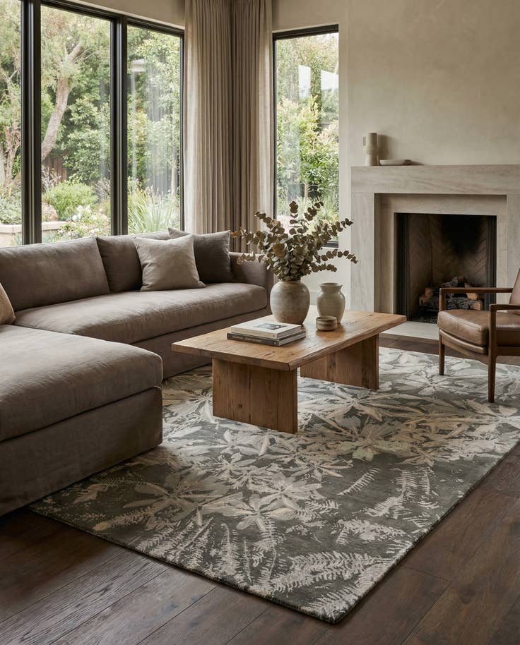 Detail image of 7' 7 x 9' 10 Modern Himalaya Wool Rug