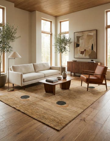 5' 6 x 7' 10 Hand Knotted Modern Ziegler Rug