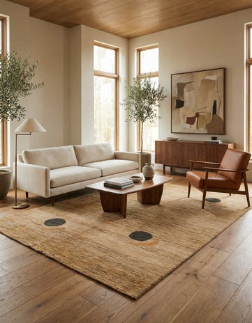 5' 6 x 7' 10 Hand Knotted Modern Ziegler Rug