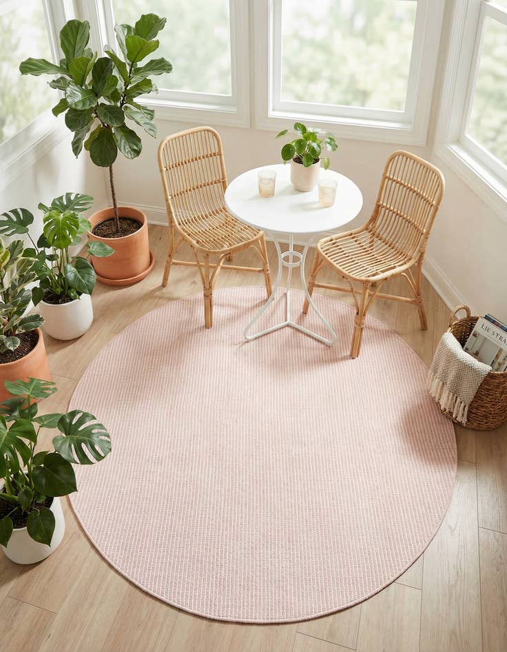Detail image of 5' 1 x 5' 1 Easy-Clean Jill Zarin Palm Springs Indoor / Outdoor Round Rug