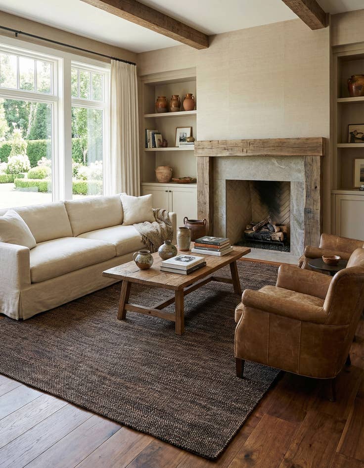 Detail image of 6' 6 x 8' 4 Juma Wool Rug