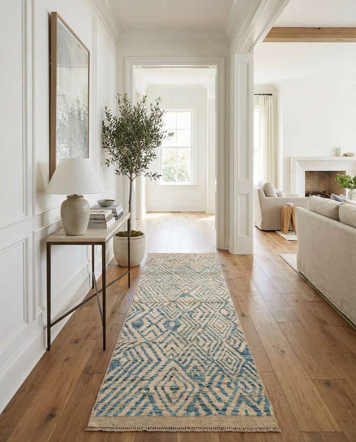 2' 10 x 10' 4 Hand Knotted Moroccan Wool Runner Rug