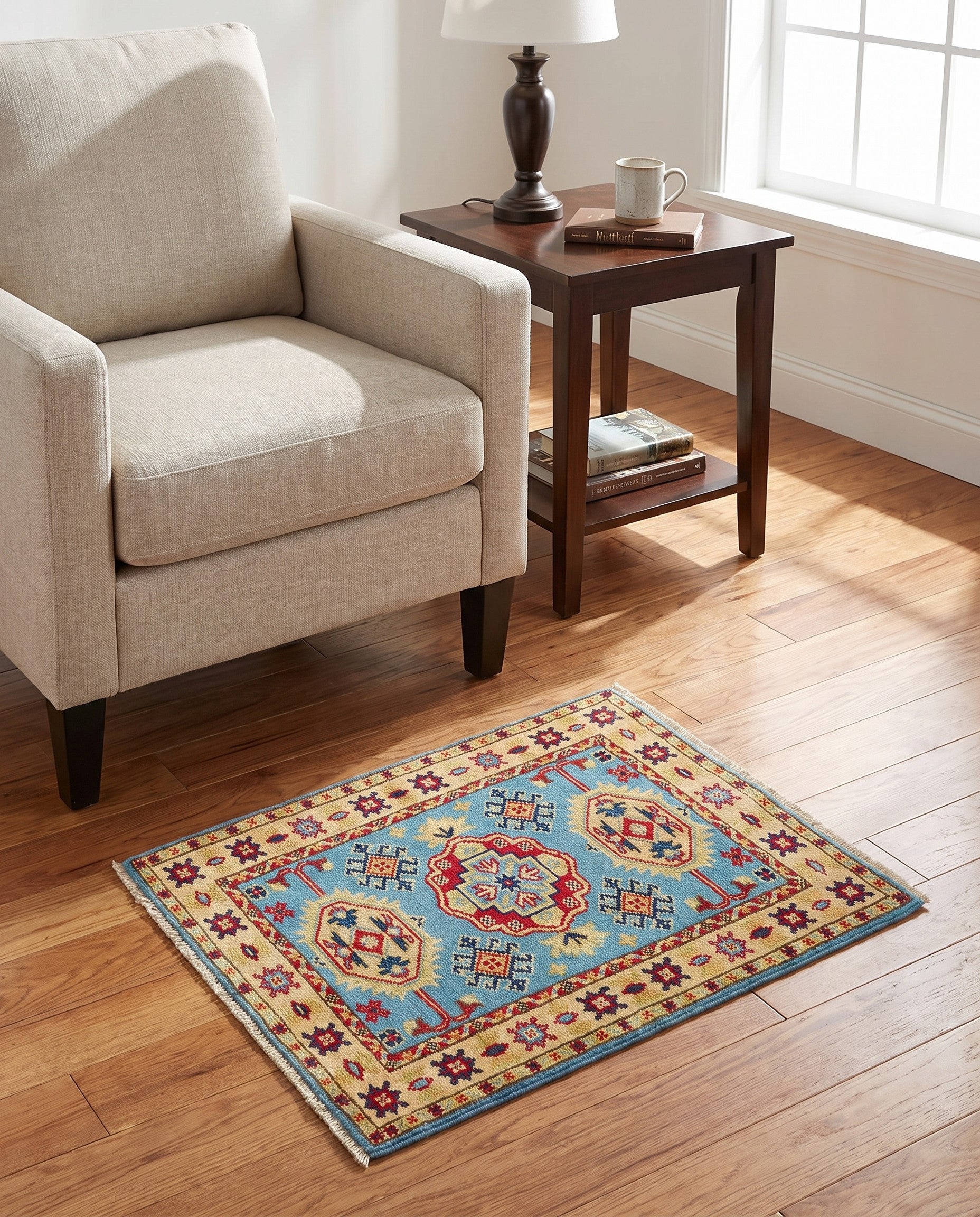 2' 1 x 2' 10 Hand Knotted Kazak Rug