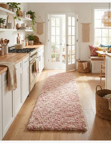 2' x 6' Trellis Shag Runner Rug